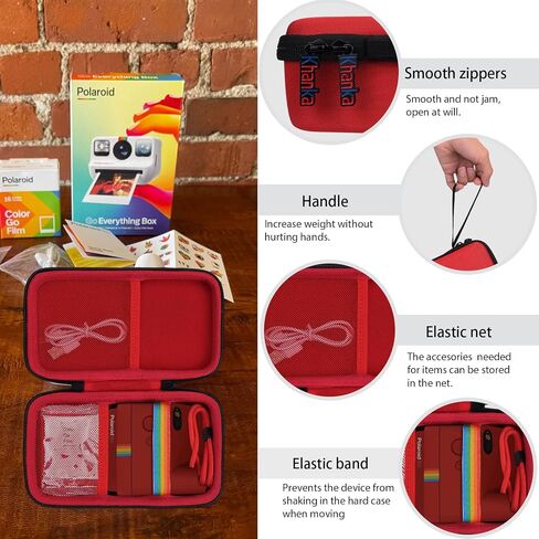 khanka Hard Travel Case Replacement for Polaroid Go (9035/9071/9070) / Polaroid Go Generation 2 - Mini Instant Film Camera(9147/9096/9098/9097), Case Only. in Saudi Arabia