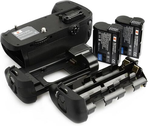 مقبض بطارية عمودي DSTE Pro MB-D14 + 2X EN-EL15 متوافق مع كاميرا Nikon D610 D600 SLR الرقمية in Saudi Arabia