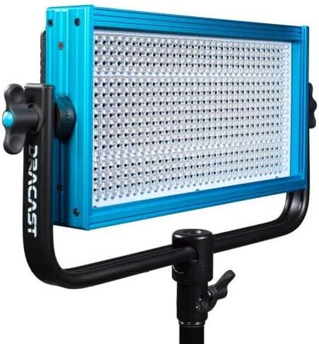 Dracast Pro Series LED500 - Bi-Color 3200K - 5600K LED Video Light | Dimmable 0% - 100% | CRI & TLCI 96+ | Gold-Mount Battery Plate | Anodized Aluminum Metal Build | Mounting Yoke for 5/8" Baby Pin in Saudi Arabia