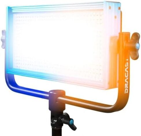 Dracast Pro Series LED500 - Bi-Color 3200K - 5600K LED Video Light | Dimmable 0% - 100% | CRI & TLCI 96+ | Gold-Mount Battery Plate | Anodized Aluminum Metal Build | Mounting Yoke for 5/8" Baby Pin in Saudi Arabia