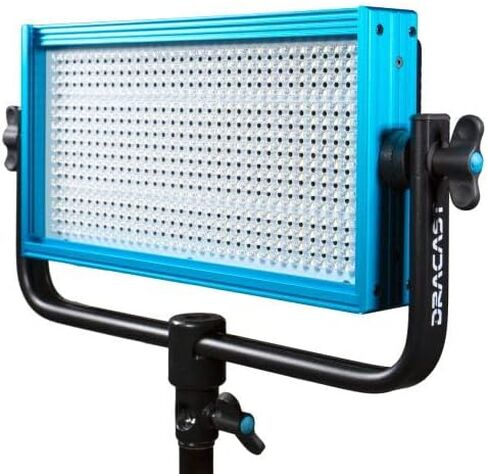 Dracast Pro Series LED500 - Bi-Color 3200K - 5600K LED Video Light | Dimmable 0% - 100% | CRI & TLCI 96+ | Gold-Mount Battery Plate | Anodized Aluminum Metal Build | Mounting Yoke for 5/8" Baby Pin in Saudi Arabia