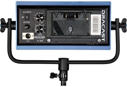 Dracast Pro Series LED500 - Bi-Color 3200K - 5600K LED Video Light | Dimmable 0% - 100% | CRI & TLCI 96+ | Gold-Mount Battery Plate | Anodized Aluminum Metal Build | Mounting Yoke for 5/8" Baby Pin in Saudi Arabia