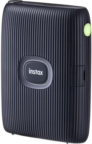 طابعة Fujifilm Instax Mini Link 2 للهواتف الذكية - فيلم صغير فوري باللون الأبيض الطيني (40 ورقة) مع ملحقات تتضمن حافظة متوافقة مع حزام وألبوم صور وملصقات وحزمة (أزرق) in Kuwait