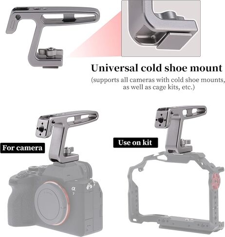 FOTGA 50mm 1.96inch NATO Type Rail Plate Piece with Safety Locks with 1/4"-20 Screws for Top Handle Camera Cage in Saudi Arabia
