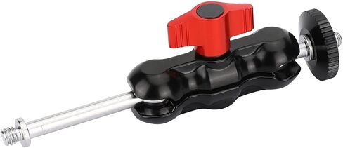 SZRIG Mini Ball Head Holder Support with Long Extended 1/4"-20 Thread Screw for Camera Acessories(Red) in Saudi Arabia