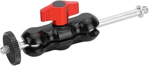 SZRIG Mini Ball Head Holder Support with Long Extended 1/4"-20 Thread Screw for Camera Acessories(Red) in Saudi Arabia