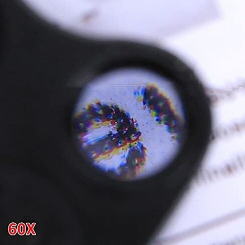 GUOSHUCHE Mini LED Magnifying Glass Magnifying Glass Handheld Magnifier for Jewelry Newspaper Book Reading High Definition Eye Loupe Glass Portable 30X 60X Clip Tool (Color : White) in Saudi Arabia