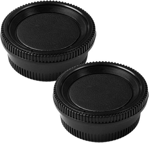Camera Body Cap and Lens Rear Cap Cover Replacement Set for All Nikon DSLR Cameras D850 D810 D750 D7200 D610 D7100 D5300 D7000 D800 D5 D7500,2 Sets in Saudi Arabia