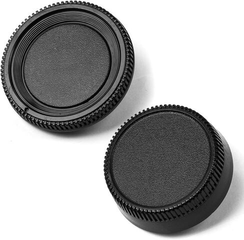 Camera Body Cap and Lens Rear Cap Cover Replacement Set for All Nikon DSLR Cameras D850 D810 D750 D7200 D610 D7100 D5300 D7000 D800 D5 D7500,2 Sets in Saudi Arabia