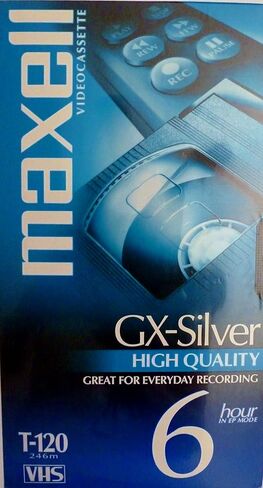 Maxell Videocassette Gx-silver 6 Hour T-120 VHS Tape - 4 Pack in Kuwait
