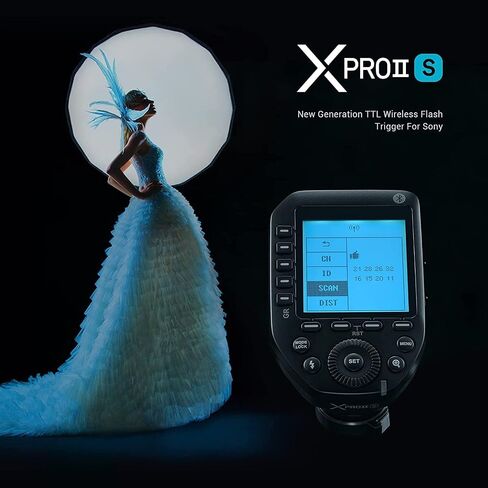 Godox XProII-S TTL Wireless Flash Trigger for Sony Cameras,2.4G 1/8000s HSS,Bluetooth Connection,TCM Instant Conversion,Updated Quick-Release Lock,16 Groups and 32 Channels(XProII-S) in Saudi Arabia
