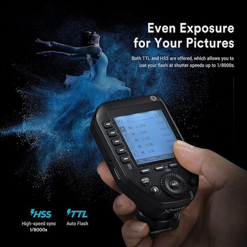 Godox XProII-S TTL Wireless Flash Trigger for Sony Cameras,2.4G 1/8000s HSS,Bluetooth Connection,TCM Instant Conversion,Updated Quick-Release Lock,16 Groups and 32 Channels(XProII-S) in Saudi Arabia