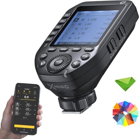 Godox XProII XProII-C XProIIC Flash Trigger for Canon, Godox Flash Wireless Transmitter TTL 2.4G HSS 1/8000S Bluetooth Connection, Large Screen Trigger for Canon EOS Cameras(XPro XPro-C Upgraded) in Saudi Arabia