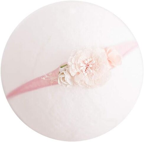 Zeroest Baby Photography Props Headband Newborn Girl Hair Accessories Photo Shoot Outfits Infant Flower Headdress in Saudi Arabia