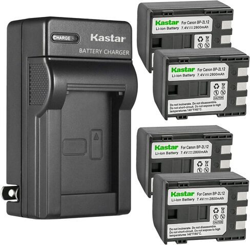 Kastar 1-Pack Battery and AC Wall Charger Replacement for Canon VIXIA HF R11, VIXIA HG10, VIXIA HV20, VIXIA HV30, VIXIA HV40, ZR100, ZR200, ZR300, ZR400, ZR500, ZR600, ZR700, ZR800, ZR830, ZR850 in Kuwait