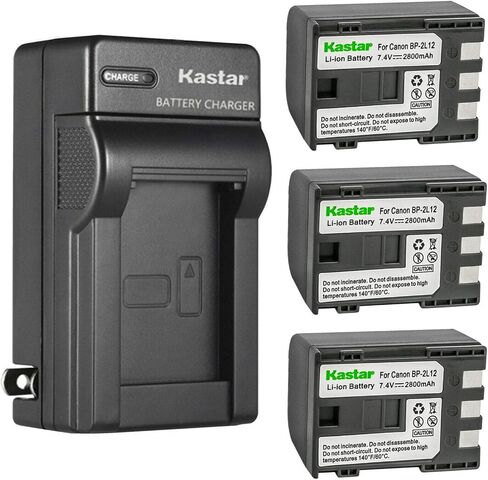 Kastar 1-Pack Battery and AC Wall Charger Replacement for Canon VIXIA HF R11, VIXIA HG10, VIXIA HV20, VIXIA HV30, VIXIA HV40, ZR100, ZR200, ZR300, ZR400, ZR500, ZR600, ZR700, ZR800, ZR830, ZR850 in Kuwait