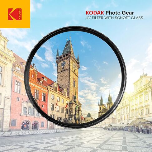 KODAK 37mm UV Filter | German Schott Glass Premium Ultraviolet Filter, Slim 18-Layer Polished Coating | Absorbs Atmospheric Haze Protects Lens & Improves Sharpness & Contrast, 99% Light Transmittance in Kuwait