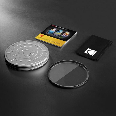 KODAK 37mm UV Filter | German Schott Glass Premium Ultraviolet Filter, Slim 18-Layer Polished Coating | Absorbs Atmospheric Haze Protects Lens & Improves Sharpness & Contrast, 99% Light Transmittance in Kuwait