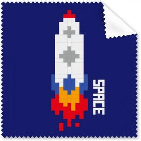 Space Ship Rocket Fire Universe Pixel Cleaning Cloth Phone Screen Glasses Cleaner 5pcs in Kuwait