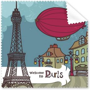 Paris Airship France Eiffel Tower Landscape Cleaning Cloth Phone Screen Glasses Cleaner 5pcs in Kuwait