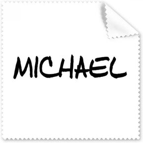 Special Handwriting English Name Michael Cleaning Cloth Phone Screen Glasses Cleaner 5pcs in Kuwait