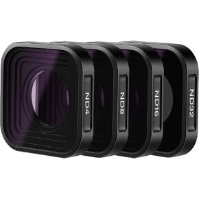 مجموعة مرشحات ND مكونة من 4 قطع من NEEWER متوافقة مع GoPro Hero 11 10 9، ND4/ND8/ND16/ND32 مرشحات عدسات محايدة متعددة الطبقات، زجاج بصري عالي الدقة/إطار ذهبي من الألومنيوم للطيران in Kuwait