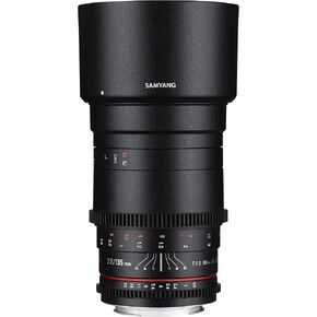 عدسة تليفوتو برايم SYDS135M-N VDSLR II 135 ملم f/2.2-22 لكاميرات نيكون اف ماونت الرقمية اس ال ار من ساميانغ in Kuwait