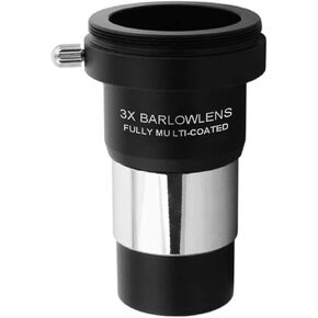 1.25 inches 2X Barlow Lens，M42x0.75mm Thread Interface Metal Barlow Lens for Standard Telescope Eyepiece Astronomy in Kuwait