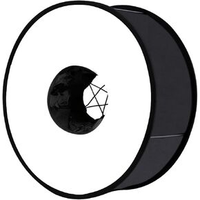 PULUZ Round Flash Softbox Diffuser 18inches / 45cm Portable Ring Flash Diffuser  Soft Box for Speedlight Macro Portrait Shooting Photography Studio Light Modifier in Kuwait