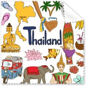 Thailand Landscap Animals National Flag Cleaning Cloth Phone Screen Glasses Cleaner 5pcs in Kuwait