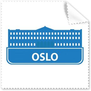 Oslo Norway Blue Landmark Pattern Cleaning Cloth Phone Screen Glasses Cleaner 5pcs in Kuwait