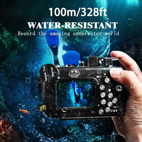 Sea frogs Compatible with Olympus TG-5/TG-6 Aluminium Underwater Camera Housing 328 Feet / 100 Metres Waterproof Housing Waterproof Quality IPX8 Black in Saudi Arabia