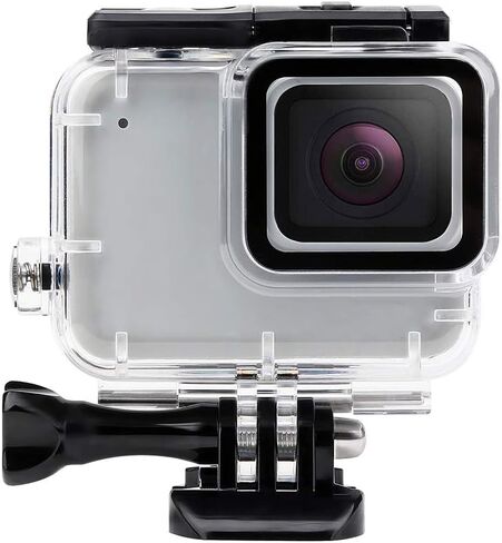 FitStill 148FT/45M Waterproof Housing Case Only for Go Pro Hero 7 White & Silver, Protective Underwater Dive Case Shell Bracket Mount for Go Pro Hero 7 White & Silver Action Camera Accessories in Saudi Arabia