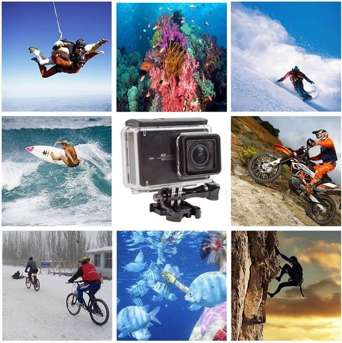 حافظة مضادة للماء لكاميرا Xiaomi Yi 4K / Xiaoyi Yi 4K+ / Yi Lite مع ملحقات شاشة تعمل باللمس، غطاء حماية للغوص تحت الماء 35 متر in Kuwait