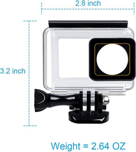 حافظة مضادة للماء لكاميرا Xiaomi Yi 4K / Xiaoyi Yi 4K+ / Yi Lite مع ملحقات شاشة تعمل باللمس، غطاء حماية للغوص تحت الماء 35 متر in Kuwait