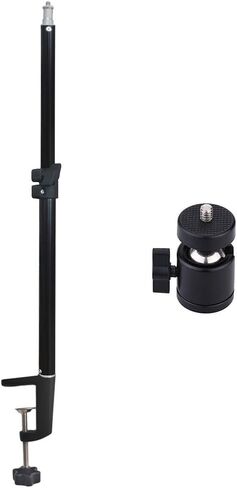 Desktop Stand - 12.0-19.5 inch Adjustable Camera Desk Mount with 360° Rotatable Ball Head & 1/4" Screw Tip - Upgraded Version in Saudi Arabia