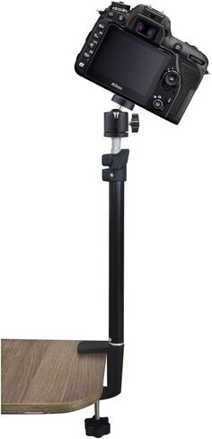 Desktop Stand - 12.0-19.5 inch Adjustable Camera Desk Mount with 360° Rotatable Ball Head & 1/4" Screw Tip - Upgraded Version in Saudi Arabia