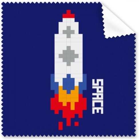 Space Ship Rocket Fire Universe Pixel Cleaning Cloth Phone Screen Glasses Cleaner 5pcs in Kuwait