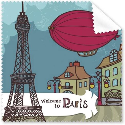 Paris Airship France Eiffel Tower Landscape Cleaning Cloth Phone Screen Glasses Cleaner 5pcs in Kuwait
