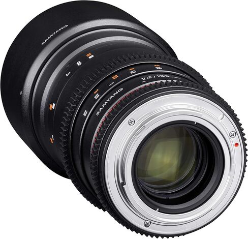 عدسة تليفوتو برايم SYDS135M-N VDSLR II 135 ملم f/2.2-22 لكاميرات نيكون اف ماونت الرقمية اس ال ار من ساميانغ in Saudi Arabia