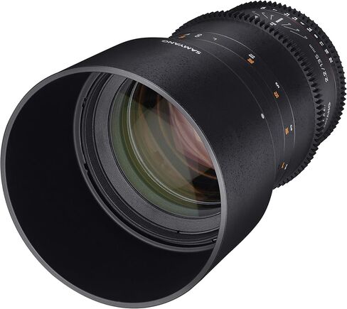 عدسة تليفوتو برايم SYDS135M-N VDSLR II 135 ملم f/2.2-22 لكاميرات نيكون اف ماونت الرقمية اس ال ار من ساميانغ in Saudi Arabia