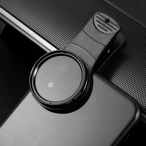 UKCOCO Phone Camera Lens- Professional Photography Lens for Smartphone Clip- On CPL Filter Lens, 37mm Polarizing Filter Circular Polarizer Compatible with, Android Smartphones in Saudi Arabia