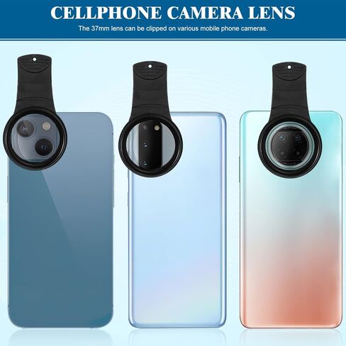 UKCOCO Phone Camera Lens- Professional Photography Lens for Smartphone Clip- On CPL Filter Lens, 37mm Polarizing Filter Circular Polarizer Compatible with, Android Smartphones in Saudi Arabia
