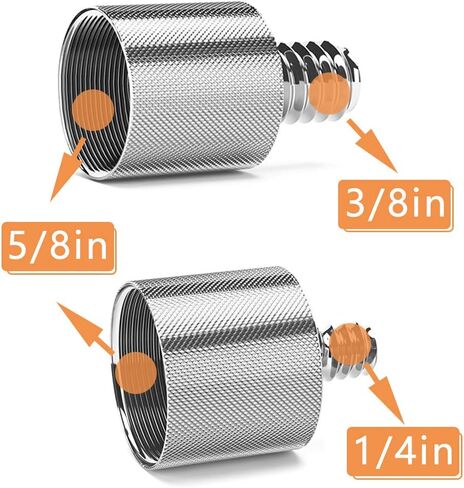 محول برغي برغي لبرغي بوسين ، 1/4 بوصة ذكر إلى 5/8 بوصة أنثى & 3/8 بوصة ذكر إلى 5/8 بوصة أنثى محول برغي مترابط للكاميرا وميكروفون حوامل وتركيبات in Kuwait