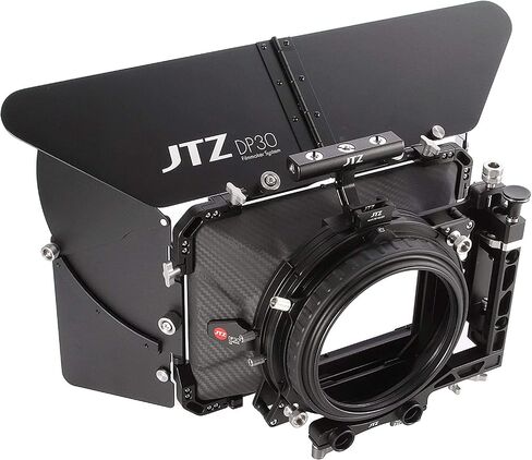 Foto4easy Carbon Fiber Matte Box,JTZ DP30 4x4 Swing-Away Matte Box with 15mm/19mm Rod Rail Rig for Sony FS5 FS7 ARRI RED Canon C100 C200 C300 BM D Blackmagic BMPCC BMCC Pocket Cinema Panasonic Camera in Saudi Arabia
