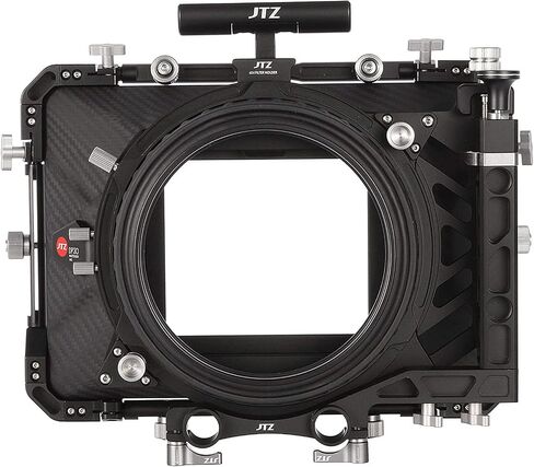 Foto4easy Carbon Fiber Matte Box,JTZ DP30 4x4 Swing-Away Matte Box with 15mm/19mm Rod Rail Rig for Sony FS5 FS7 ARRI RED Canon C100 C200 C300 BM D Blackmagic BMPCC BMCC Pocket Cinema Panasonic Camera in Saudi Arabia