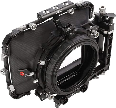 Foto4easy Carbon Fiber Matte Box,JTZ DP30 4x4 Swing-Away Matte Box with 15mm/19mm Rod Rail Rig for Sony FS5 FS7 ARRI RED Canon C100 C200 C300 BM D Blackmagic BMPCC BMCC Pocket Cinema Panasonic Camera in Saudi Arabia