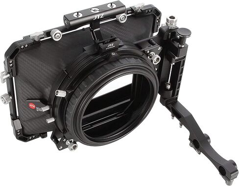 Foto4easy Carbon Fiber Matte Box,JTZ DP30 4x4 Swing-Away Matte Box with 15mm/19mm Rod Rail Rig for Sony FS5 FS7 ARRI RED Canon C100 C200 C300 BM D Blackmagic BMPCC BMCC Pocket Cinema Panasonic Camera in Saudi Arabia