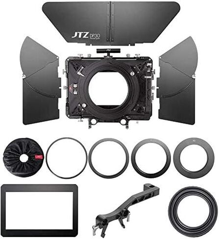 Foto4easy Carbon Fiber Matte Box,JTZ DP30 4x4 Swing-Away Matte Box with 15mm/19mm Rod Rail Rig for Sony FS5 FS7 ARRI RED Canon C100 C200 C300 BM D Blackmagic BMPCC BMCC Pocket Cinema Panasonic Camera in Saudi Arabia