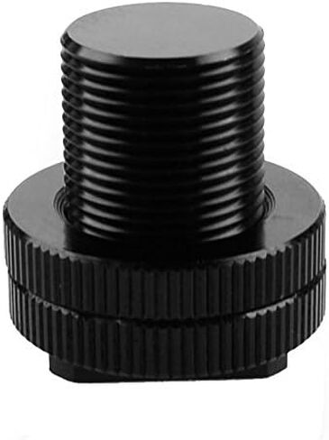 Foto&Tech 2 Pieces 5/8-27 Inch Tripod All Metal Tripod Screw to Hot Shoe/Cold Shoe Adapter in Saudi Arabia